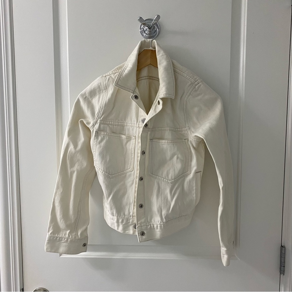 Madewell White Jean Jacket Size Small